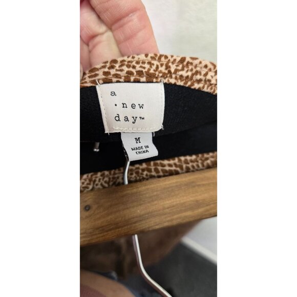 NWT A New Day Brown Snake Print A-Line Skirt Womens M - Picture 6 of 7